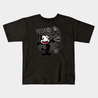 FELIX GRID - Grey Kids T-Shirt